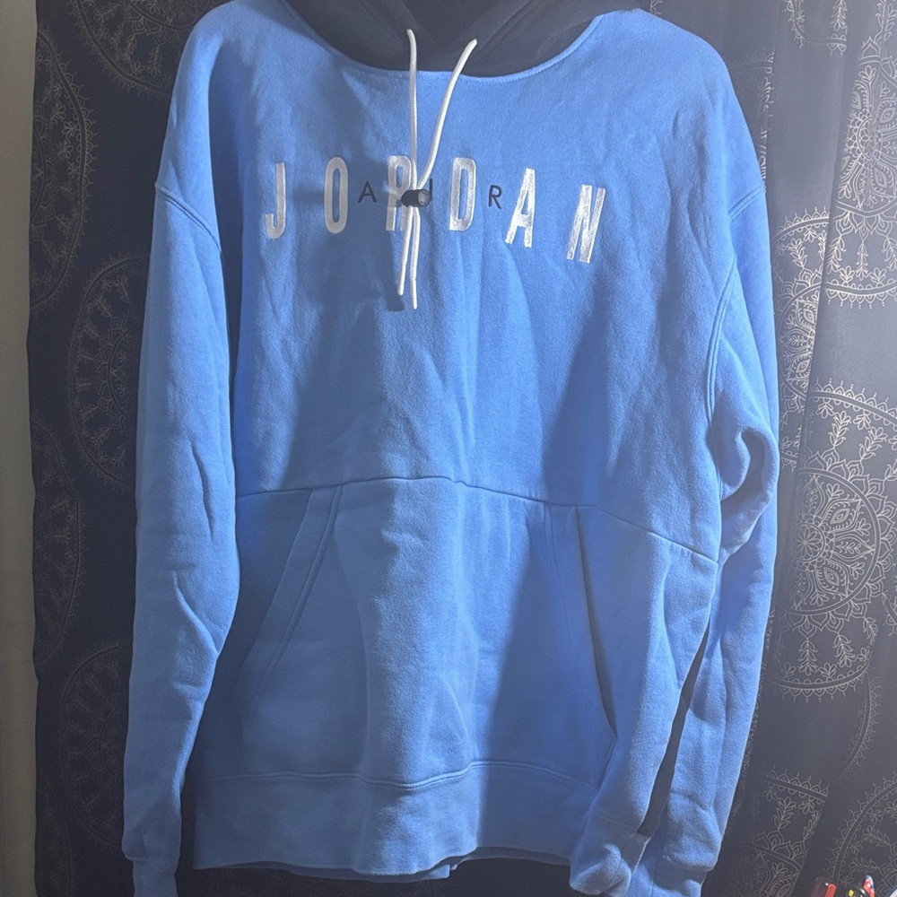 Jordan Men's Light Blue Pullover Sweater